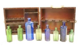 Collection of early poison bottles with good quali