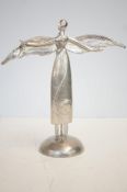 Edith Wharton white metal candle stick on the form