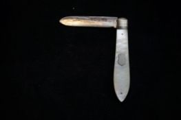 Silver fruit knife