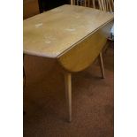 Blonde Ercol drop leaf table - stained with some c