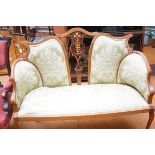 Edwardian 2 seater salon chair