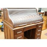 8 Draw roll top desk