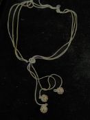 925 Silver designer necklace & pendant