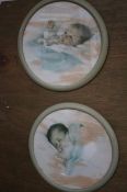 2x Early baby prints