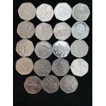 Collection of collectable 50p coins - 9.50GBP in f