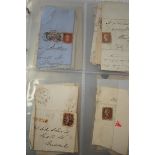 An album of Victorian postal letters - 68 in total