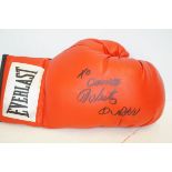 Roberto Duran signed boxing glove (personalised To