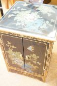 Chinese style lacquered cabinet 64 cm x 45 cm