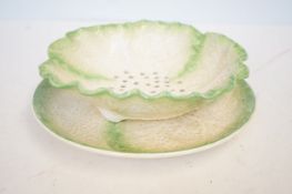Minton lettuce dish & plate