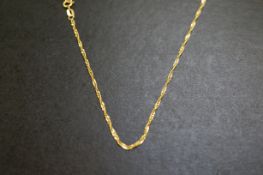 9ct Gold chain Total length 40 cm