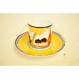 Wedgwood Clarice Cliff limited edition cup, saucer