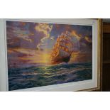 Courageous boydge by Thomas Kinkade framed print