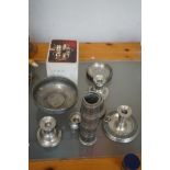 Collection of pewter