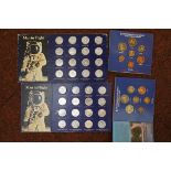 1983 coin collection x2 & 2 man in flight coin col