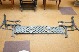 Cast iron bench ends & seat