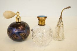 Mdina atomiser, scent bottle & silver & glass atom