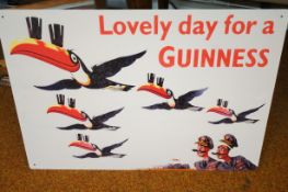 Large guinness tin sign