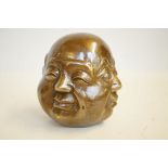 Brass four faced buddha