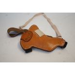 Leather gun holster