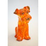 Anita Harris terrier dog signed in gold