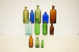 Collection of early poison bottles