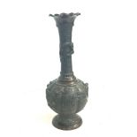 Bronze oriental ornate vase