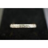 9ct Gold full eternity ring set with diamonds Size