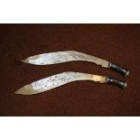 Two large kukri knife