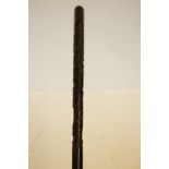A carved 1914-18 WW1 walking cane (viewing recommended)