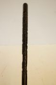 A carved 1914-18 WW1 walking cane (viewing recommended)