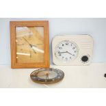 Three vintage clocks