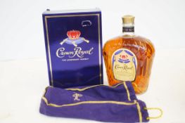 Crown Royal fine deluxe blended Canadian whisky