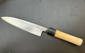 Antique Japanese Chefs Knife signed ARITSUGU. Lege