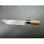 Antique Japanese Chefs knife signed ARITSUGU. Top
