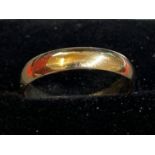 9ct gold wedding band Size O.5