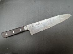 Vintage Japanese Chefs knife signed SAMON . Qualit