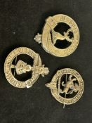 3 Scottish army badges