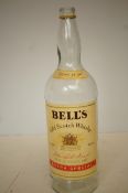Oversize Bells old scotch whisky bottle