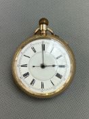 Gents gold plated pocket watch - currently ticking