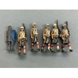 Collection of vintage led toy soldiers