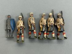Collection of vintage led toy soldiers