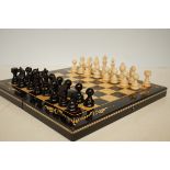 Good quality folding chess board & chess pieces