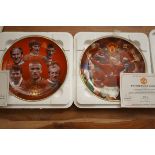 Danbury mint manchester united cabinet plates 100