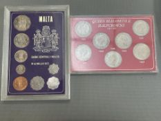 1972 Malta coin collection together with 1961-67 h