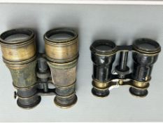2x Pair of vintage binoculars