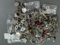Large collection of silver jewellery - majority si