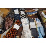 Large collection of vintage silk ties, some from t