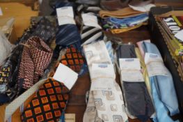 Large collection of vintage silk ties, some from t