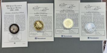 West minister coin collection - 2 silver coins & 2