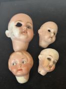 4 Old dolls head